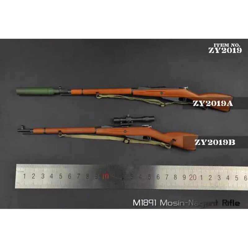 1/6 World War II กองทัพโซเวียตพลาสติก M1891 Mosin Nagant รุ่นสําหรับ 12 "