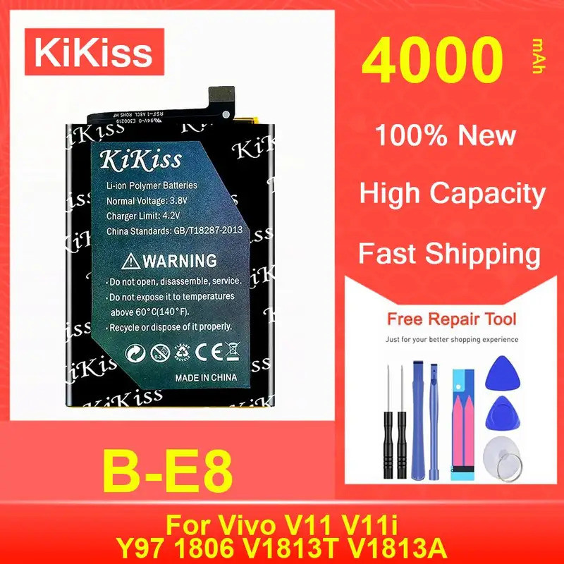 เปลี่ยนแบตเตอรี่โทรศัพท์มือถือ B-E8 สําหรับ Vivo V11 V11i Y97 1806 V1813T V1813A