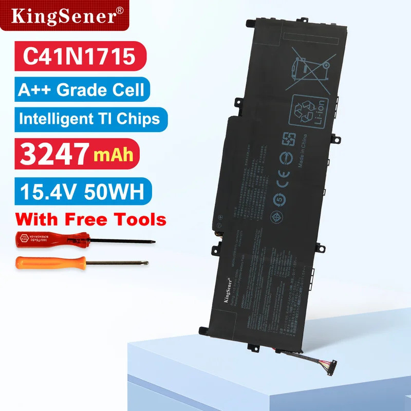 KingSener C41N1715 แบตเตอรี่แล็ปท็อปสําหรับ Zenbook 13 UX331UA UX331FN UX331UA-1B UX331UN UX331UN-1E
