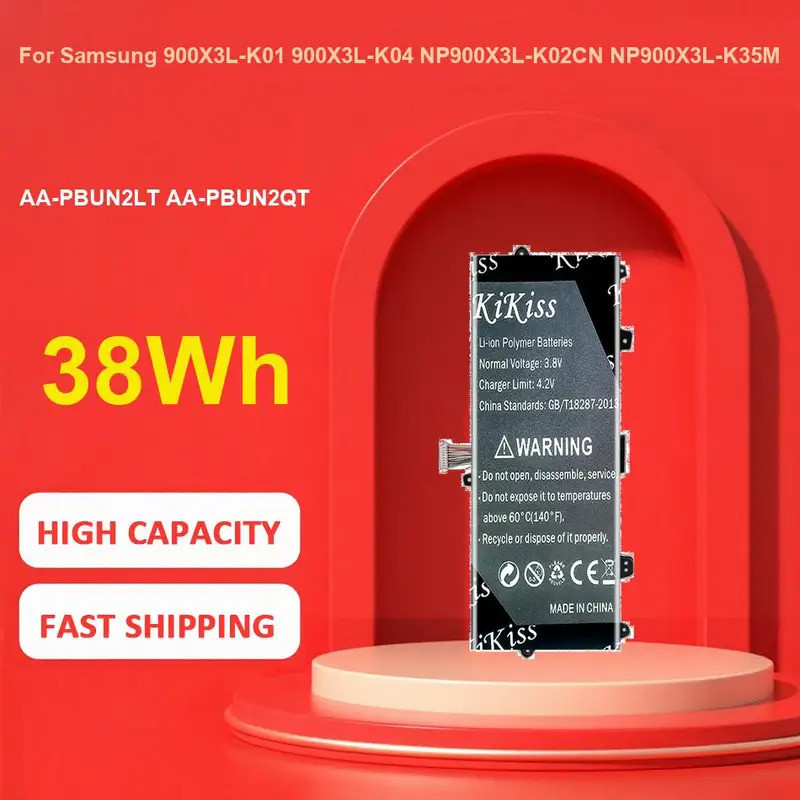 แบตเตอรี่แล็ปท็อป AA-PBUN2LT AA-PBUN2QT สําหรับ Samsung 900X3L-K01 900X3L-K04 NP900X3L-K02CN NP900X3