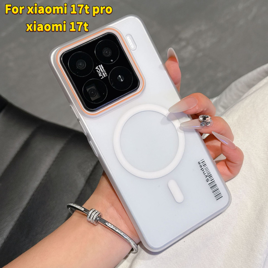 เคส Xiaomi 17t pro, xiaomi 17t รูขนาดใหญ่ Ultra-Thin Frosted การกระจายความร้อนแม่เหล็ก PC Hard case Shock-proof โทรศัพท์มือถือป้องกันกรณี