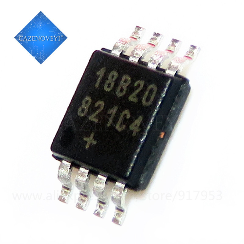 5 ชิ้น DS18B20U+T&R DS18B20U+T DS18B20U+ DS18B20U MSOP-8 ชิป