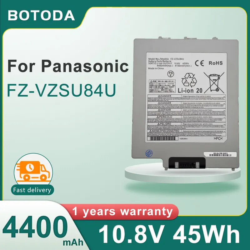 BOTODA FZ-VZSU84U 10.8V 45Wh 4400mAh แบตเตอรี่แล็ปท็อป FZ-VZSU84R สําหรับ Panasonic FZ-G1AABDXER Tou