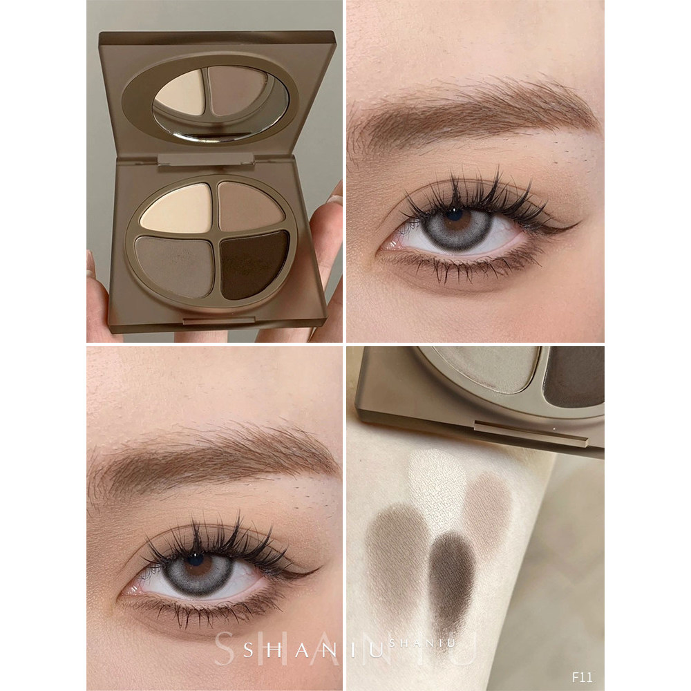 พาเลทตา อายแชโดว์ Joocyee Fermented Color Four-Color Eyeshadow Palette Pearlescent Matte Matte Origi