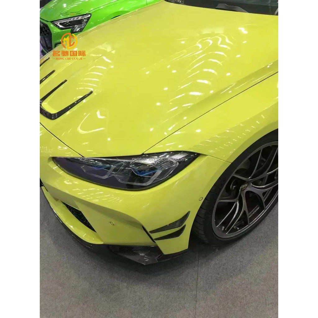 ปรับออกแบบสําหรับ BMW M3 M4 G80 G82 G83 Hood Vent ตกแต่ง G82 Hood Trim ตกแต่งรถ