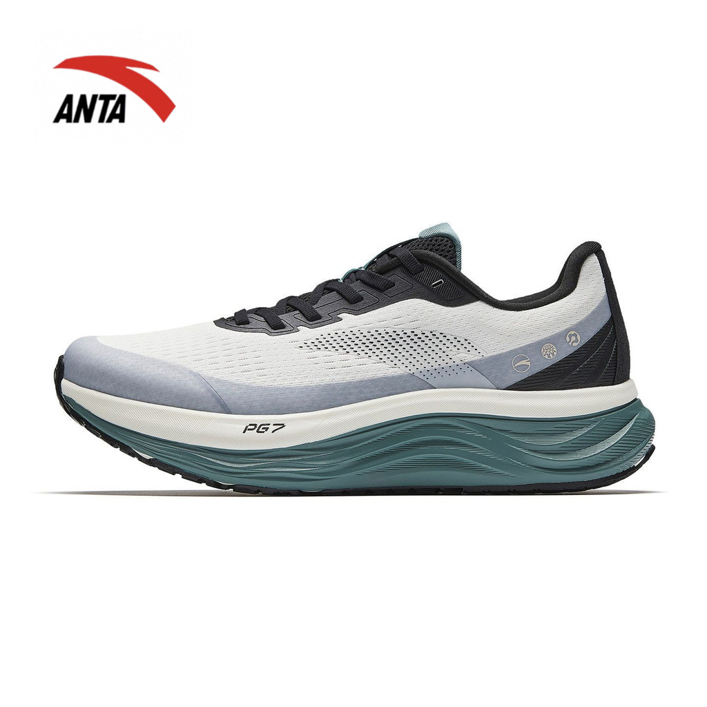 ANTA/ANTA Travel V2 รองเท้าวิ่งผู้ชาย PG7 Cushioning รองเท้าวิ่งผู้ชาย Breathable ตาข่าย Soft Sole A