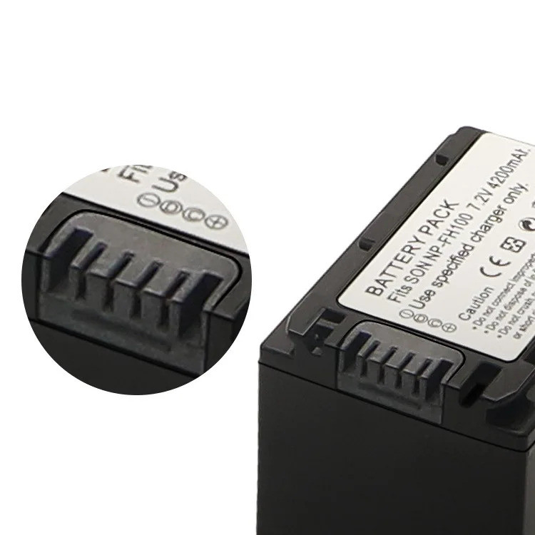 NP-FH100 แบตเตอรี่ 7.2V 4200mAh แบตเตอรี่และเครื่องชาร์จสําหรับ Sony FH70 FH90 SR11E XR100 แบตเตอรี่
