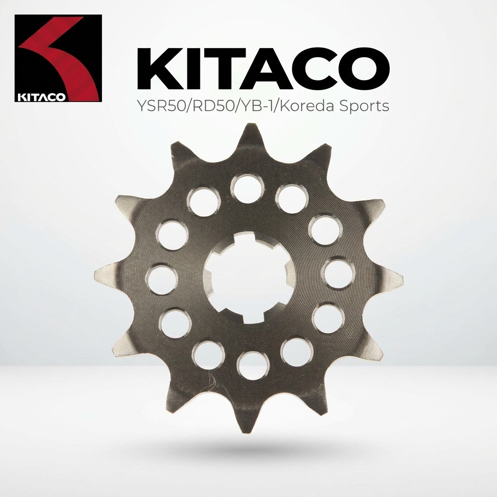 KITACO Drive Sprocket for YSR50/RD50/YB-1 YSR50/RD50/YB-1/Koreda | เฟืองขับ สําหรับ ขนาดต่าง ๆ (12 1