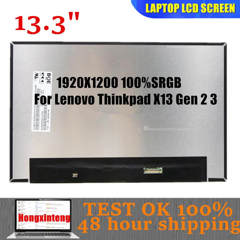 NV133WUM-N61 V3.0 M133NW4J R3 WORK สําหรับ Lenovo ThinkPad X13 Gen2 ใหม่แล็ปท็อปหน้าจอ LCD 1920x1200