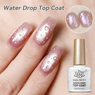 【Local】BORN PRETTY Water Drop Top Coatเจลเล็บClear 3Dหยดน้ําฤดูใบไม้ผลิฤดูร้อนการออกแบบวานิชFunctionalเจลสําหรับUV LEDเล็บ
