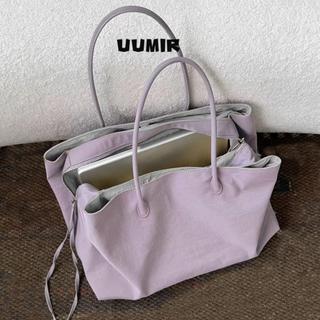 UUMIR Tote Bag, กระเป๋าสะพายลําลองอินเทรนด์, กระเป๋าถือความจุขนาดใหญ่กันน้ําไนลอนคุณภาพสูง
