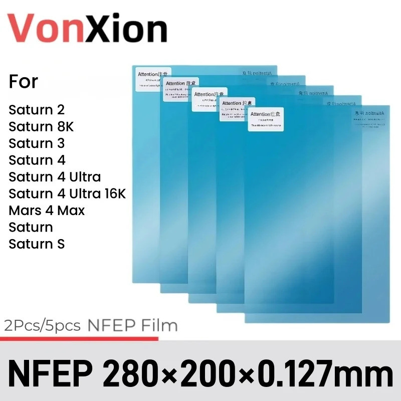 Vonxion NFEP Release Film 280x200x0.127 มม.สําหรับ Saturn 2/8K/3/4/4 Ultra Saturn16K Mars 4 Max Satu