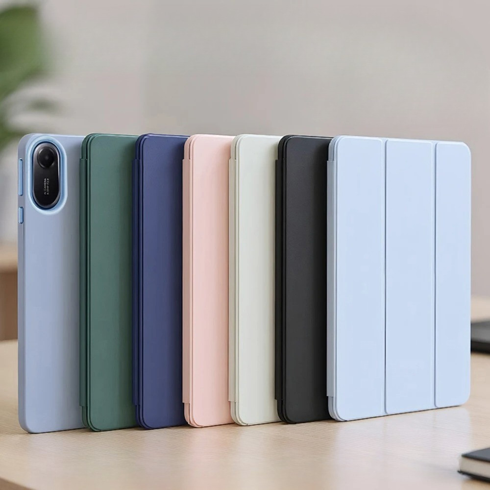 สําหรับ Xiaomi Pad 8 7 6 7S 6S 5 M1 C1 X1 Mini Pro Max Ultra 14 12.5 12.4 12.1 11.2 11 9.7 8.8 นิ้วกรณี PU หนังสมาร์ทฝาครอบขาตั้งแม่เหล็กซิลิโคนนุ่ม
