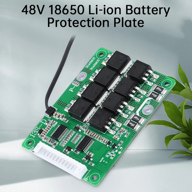 BMS 13S 48V 20A30A พอร์ตเดียวกัน 18650 แบตเตอรี่ลิเธียมป้องกัน Equalization และอุณหภูมิสําหรับ E-bik