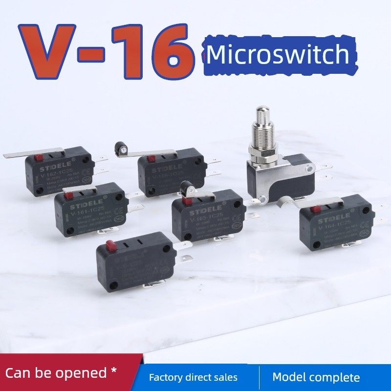 V15 Switch Self-Reset Silver Dot