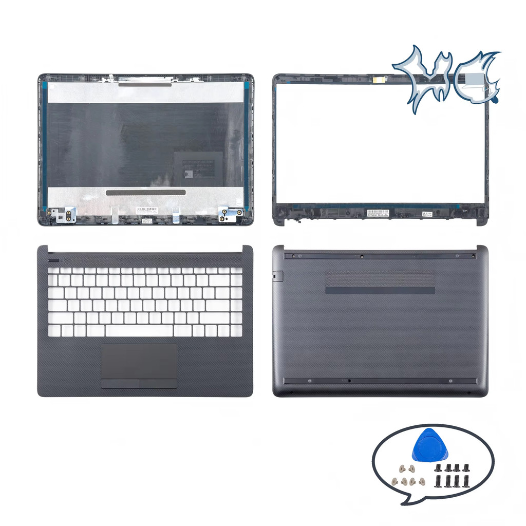 สําหรับ HP 240 G8 245 G8 14-CF 14S-CR 14-DF 14-DK TPN-I130 LCD ปกหลัง/ด้านหน้า/Palmrest/ด้านล่างกรณี