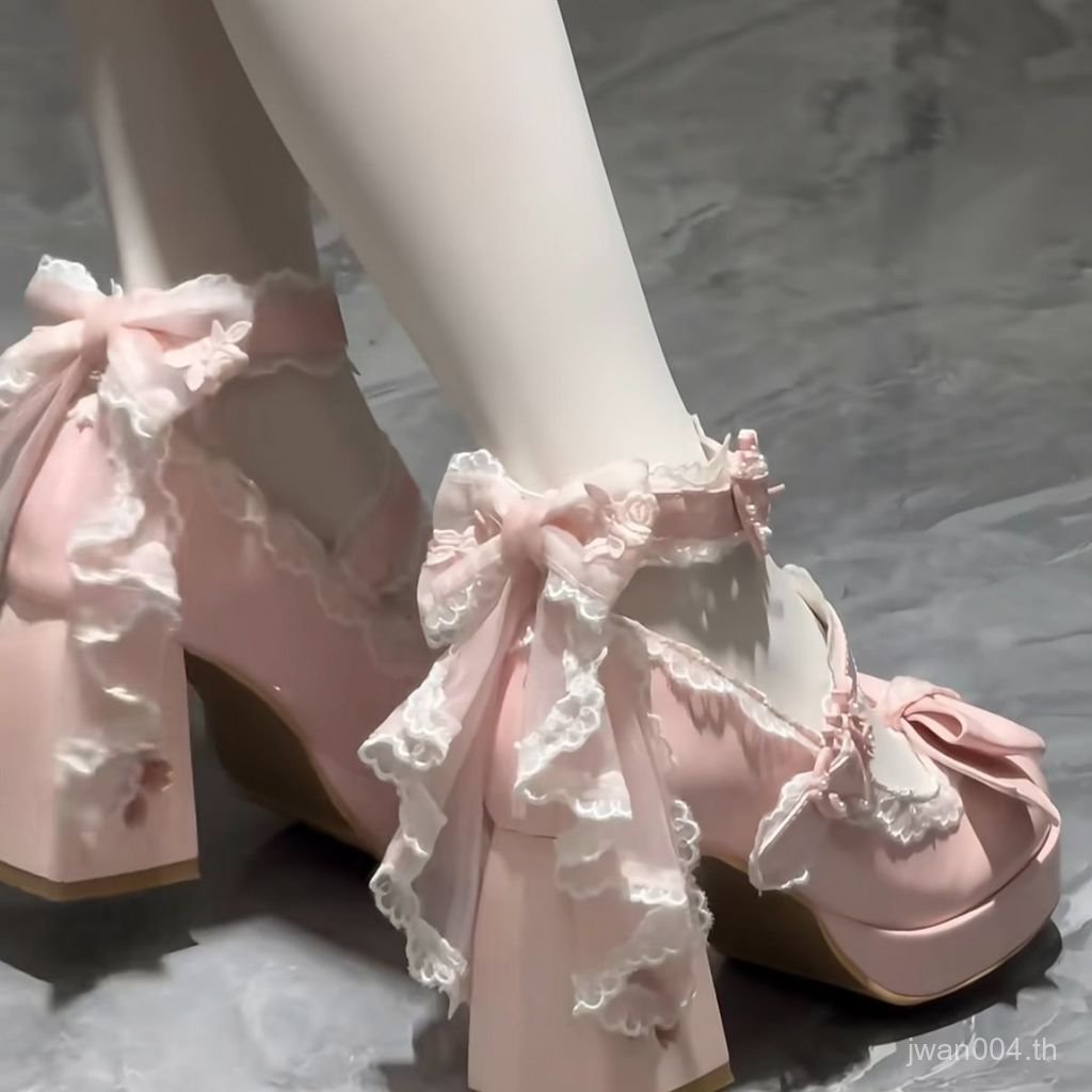 41-42 ผู้ชาย ผู้หญิง!Cos การ์ตูนนิทรรศการต้นฉบับสไตล์ใหม่ Sweet Bow Lolita Sakura Lolita Sakura Heel