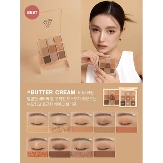 3CE Multi Eye Color Palette พาเลทอายแชโดว์ 9 สี สไตล์เกาหลี แต่งตาได้หลายลุค สีสวยครบในตลับเดียว ของแท้✅