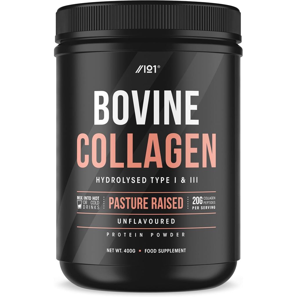ผงโปรตีนคอลลาเจน Grass Fed 400g - ประเภท I & III Pasture ยก - Bovine Hydrolysed Collagen Peptides - 