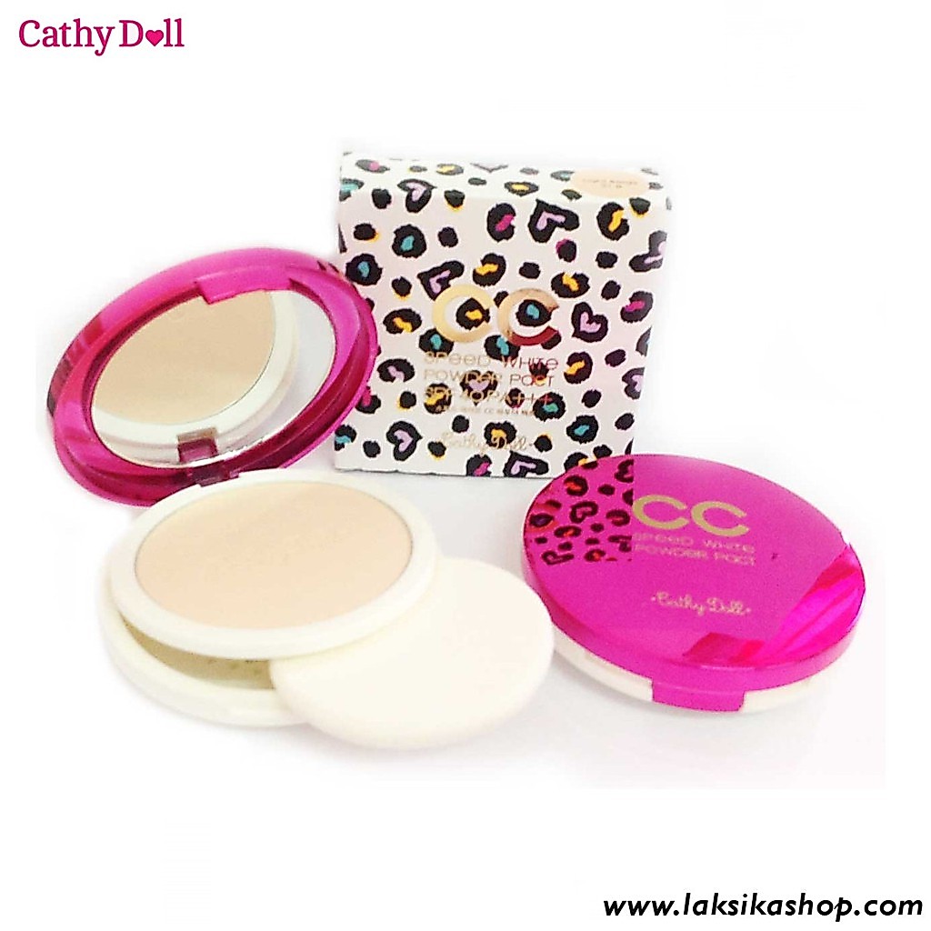 แป้ง แป้งซีซีเคที่ดอลล์ Cathy Doll CC Speed White Powder Pact SPF 40PA+++ 12g.