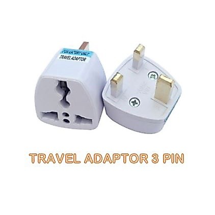 Travel Adaptor 3 Pin Plug Socket Converter UK