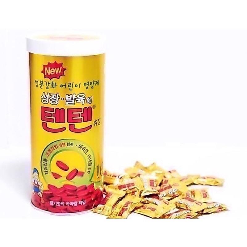 tenten vitamin 💯วิตามินรวม วิตามินเพิ่มความสูงจากเกาหลี🇰🇷สูตรใหม่ 1กระปุก/100เม็ด