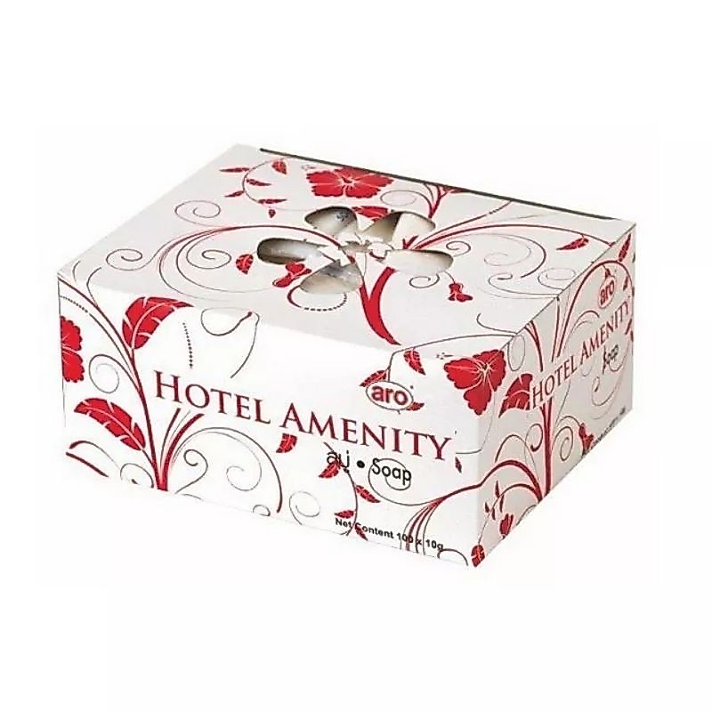 ARO เอโร่ สบู่ก้อนหอม ขนาด 8 กรัม กล่องละ 100 ก้อน สบู่โรงแรม aro Hotel Amenity Soap สบู่ เอโร่ เจลอาบน้ำ ของใช้ในโรงแรม