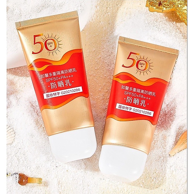 กันแดดธรรมชาติ กันแดด Spf50PA+++ สูตรปราศจากสารพิษ กันแดด UVA UVB ไม่เหนียวแห้ง เนื้อลื่น -- SP996