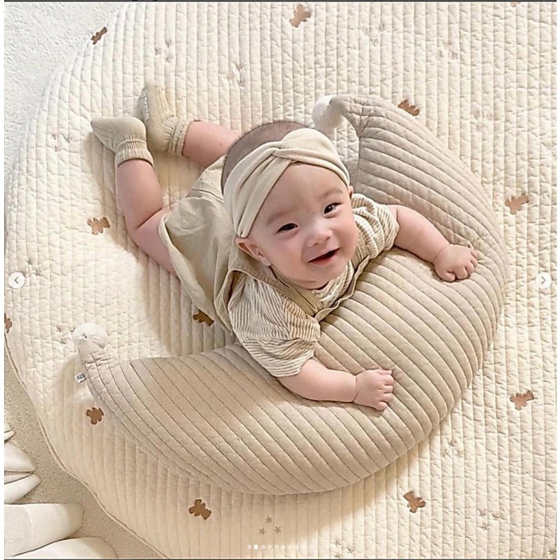 หมอนรองให้นมลูก, ผ้าปูที่นอนเด็กเบาะทารกแรกเกิดผ้าฝ้ายดวงจันทร์สามารถถอดประกอบและซักได้