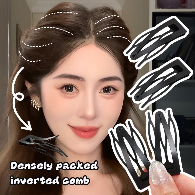 2/3/5 คู่ Volumizing Root Lifting กิ๊บติดผม | กิ๊บติดผมปริมาณสีดําด้านที่มองไม่เห็นสําหรับทุกสภาพผมก