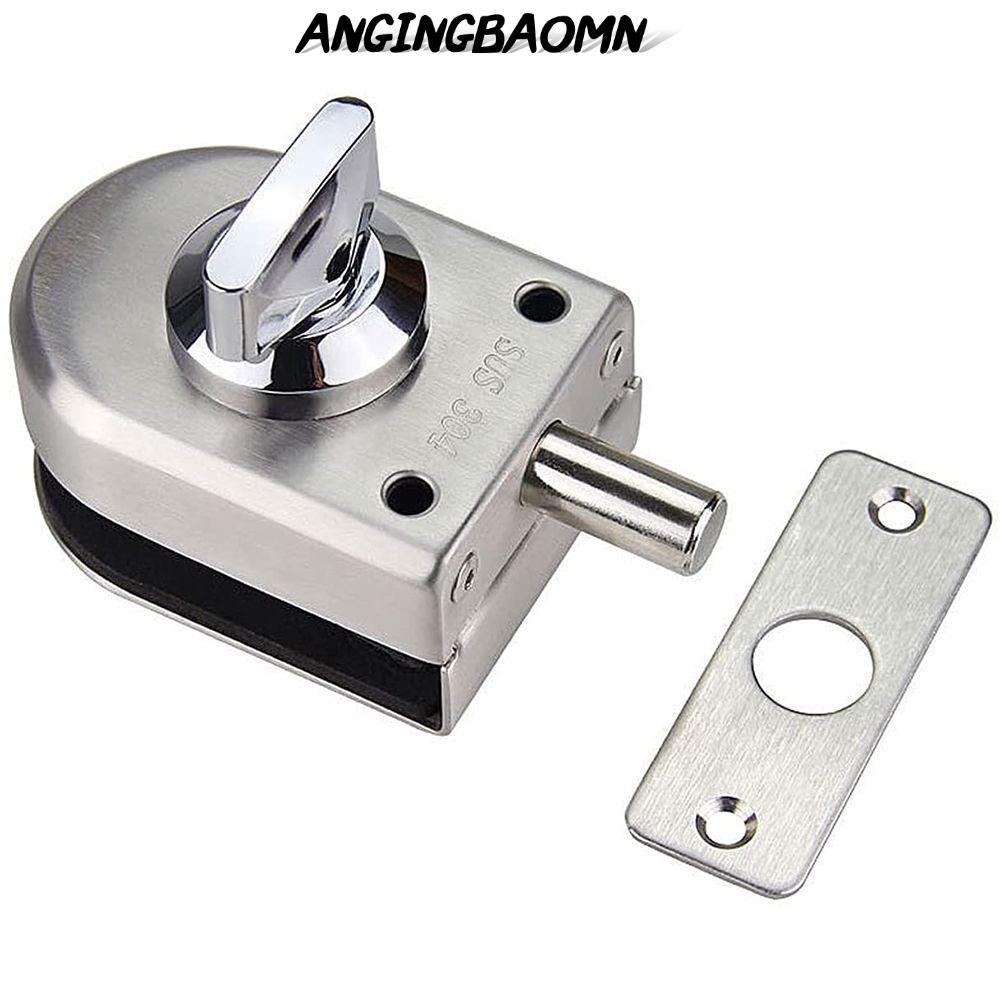 ANGINGBAOMN ล็อคประตูกระจกห้องน้ําสํานักงาน Anti-Theft Home Security กลอนเดี่ยว