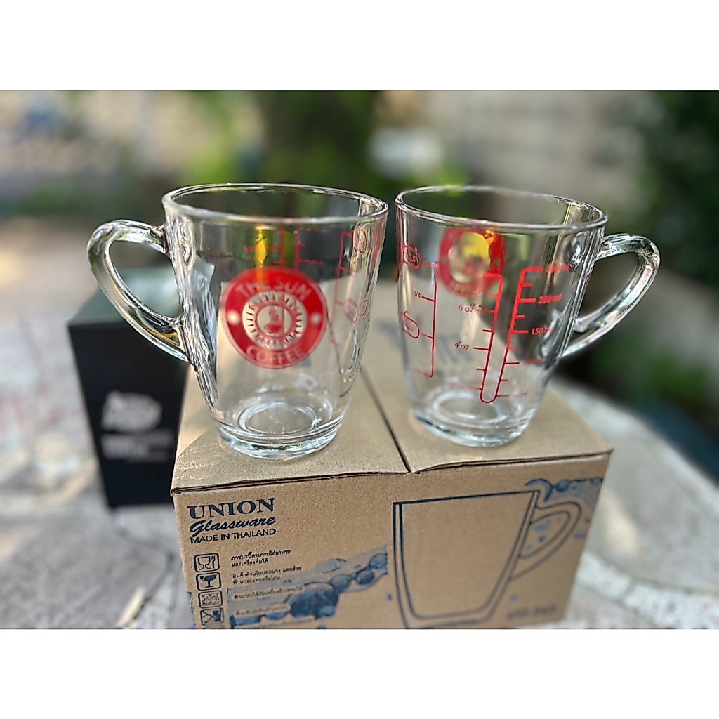แก้วตวงเดอะซัน 8 ออนซ์/250ml /1Cup มีหูจับถนัดมือ รับประกันสินค้าแตกเสียหายระหว่างขนส่ง