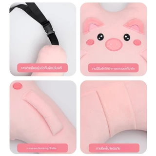 องคอสำหรับเด็กในรถยนต์ ป้องกันเข็มขัดนิรภัยในรถยนต์ หมอนรองนอนสำหรับเด็ก คอที่นั่งสําหรับเด็ก ✨Shopee-泰国42店-1745535398✨