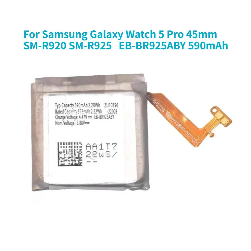 สําหรับ Samsung Galaxy Watch 5 Pro 45 มม.SM-R920 SM-R925 สมาร์ทวอท์ช EB-BR925ABY 590mAh แบตเตอรี่