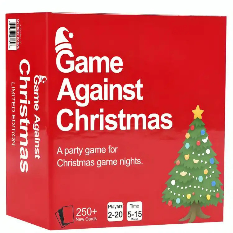 เกมกับคริสต์มาส - เกมไพ่ปาร์ตี้สําหรับคืนเกมคริสต์มาส การ์ด 250 + รุ่นลิมิเต็ด