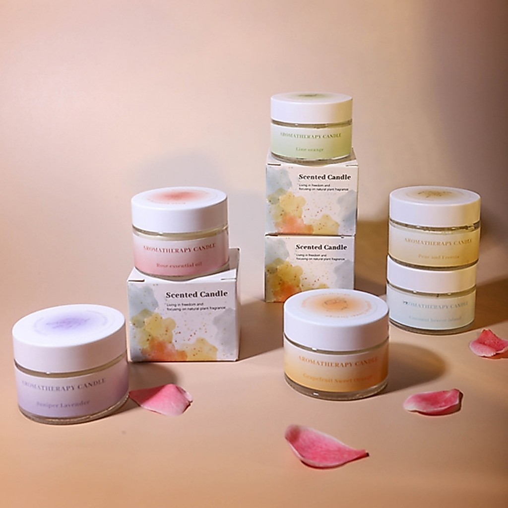 เทียนหอมตลับ 70g 🩷 Soy Candle เทียนหอมไขถั่วเหลือง เทียนหอมของฝาก ของขวัญ 🩷