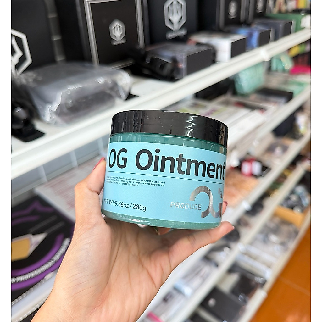OG Ointment ใช้สำหรับสัก (เนื้อออยเม้น ละเอียด) ลื่นไม่ติดเข็ม กระปุก 280 กรัม.