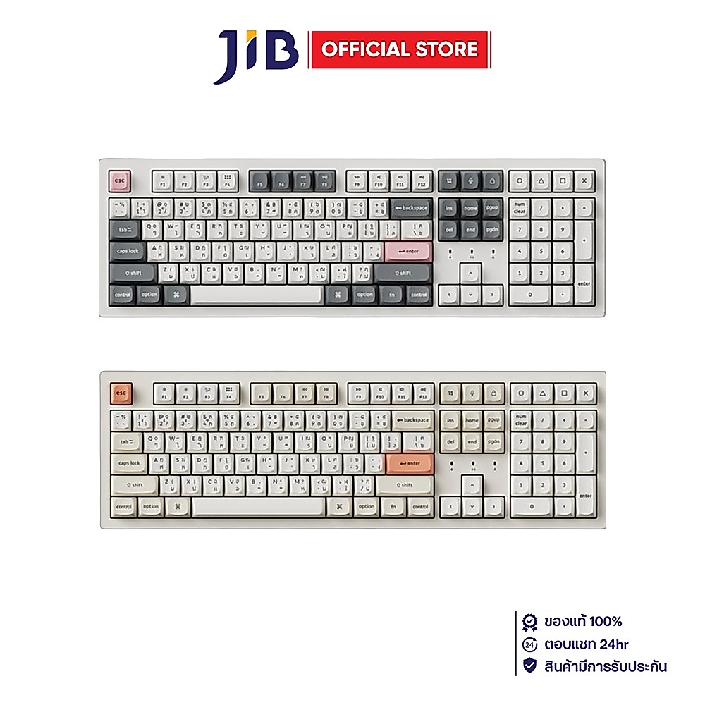 WIRELESS KEYBOARD (คีย์บอร์ดไร้สาย) KEYCHRON K10 ZMK - KEYCHRON SILENT  NON-BACKLIT EN/TH
