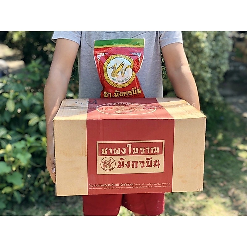ถูก!! ยกลัง!!! ชาแดง โบราณ ชามังกรบิน ขนาด 500 กรัม 300กรัม (THAI TEA MUNGKORNBIN) (24ซอง/ลัง)