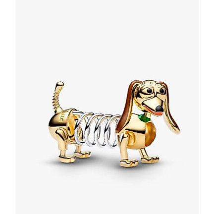 2026 NewS925 Gold Spring Dog Pendant/DIY Fashion Simple Earing Pendant