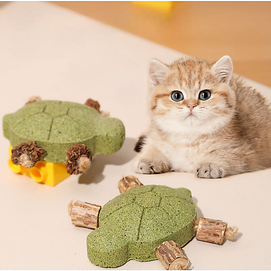 AL-1511 ของเล่นเเมว กัญชาแมว ทรงเต่า Catnip Ball หอมมาก น่ารัก เล่นสนุก เพลิดเพลินฟิน พร้อมส่ง  🐢