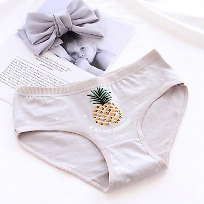 YR 3M 5PCS UNDERWEAR 050 UNDIES tM THREE M PINEAPPLE FIT MAX L ผู้หญิงแฟชั่น PINEAPPLE