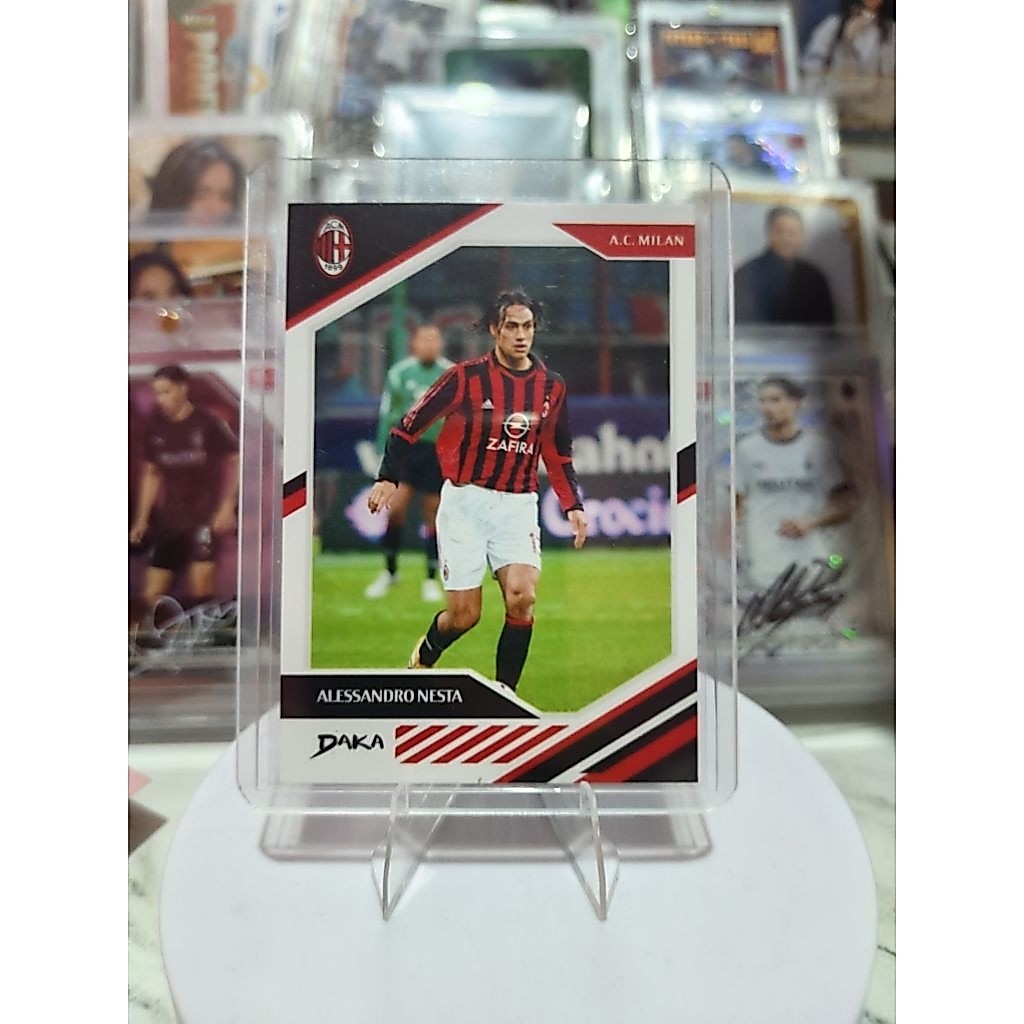 การ์ดฟุตบอล Daka AC Milan Alessandro Nesta ดั้งเดิม Photocard