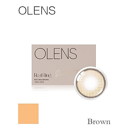 OLENS REALRING Brown คอนแทคเลนส์ 2P 1 เดือน