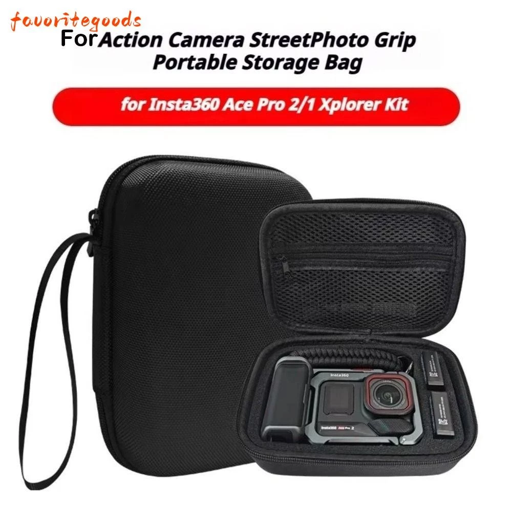 กระเป๋าใส่กล้อง Insta360 Ace 2/1 Xplorer Grip EVA กันกระแทก กันรอย พกพาสะดวก สําหรับกล้องแอคชั่น Street thumbnail 10