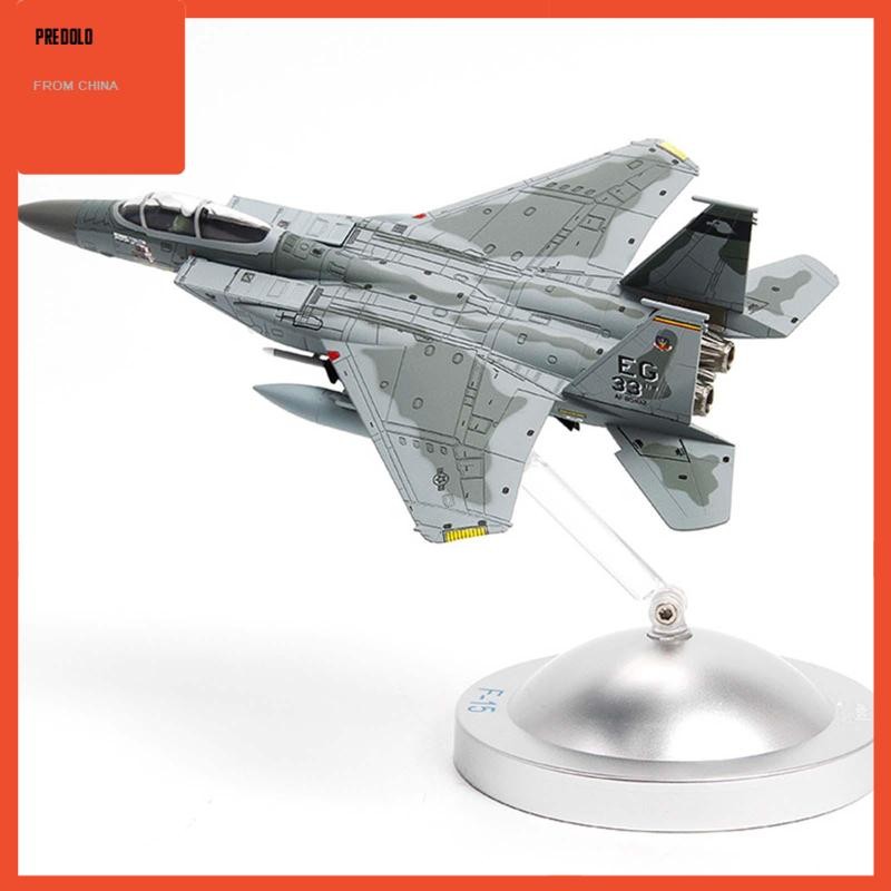 [Predolo] 1/100 US F-15 Plane Model Fighter Model สําหรับห้องนั่งเล่นห้องนอนเดสก์ท็อป