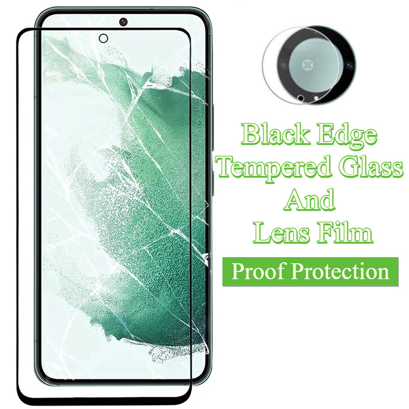 ฝาครอบขอบสีดํากระจกนิรภัยสําหรับ vivo V2314 V2314A V2317 V2318A V2322 V2327 V2332 V2333 V2334A V2336