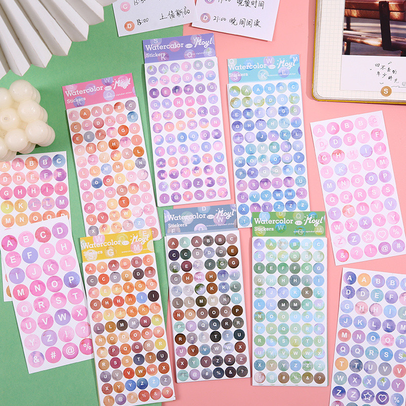 Dot Stickers Number Letter Label Stickers Middle School Student Handbook Handbook Keyboard Number De