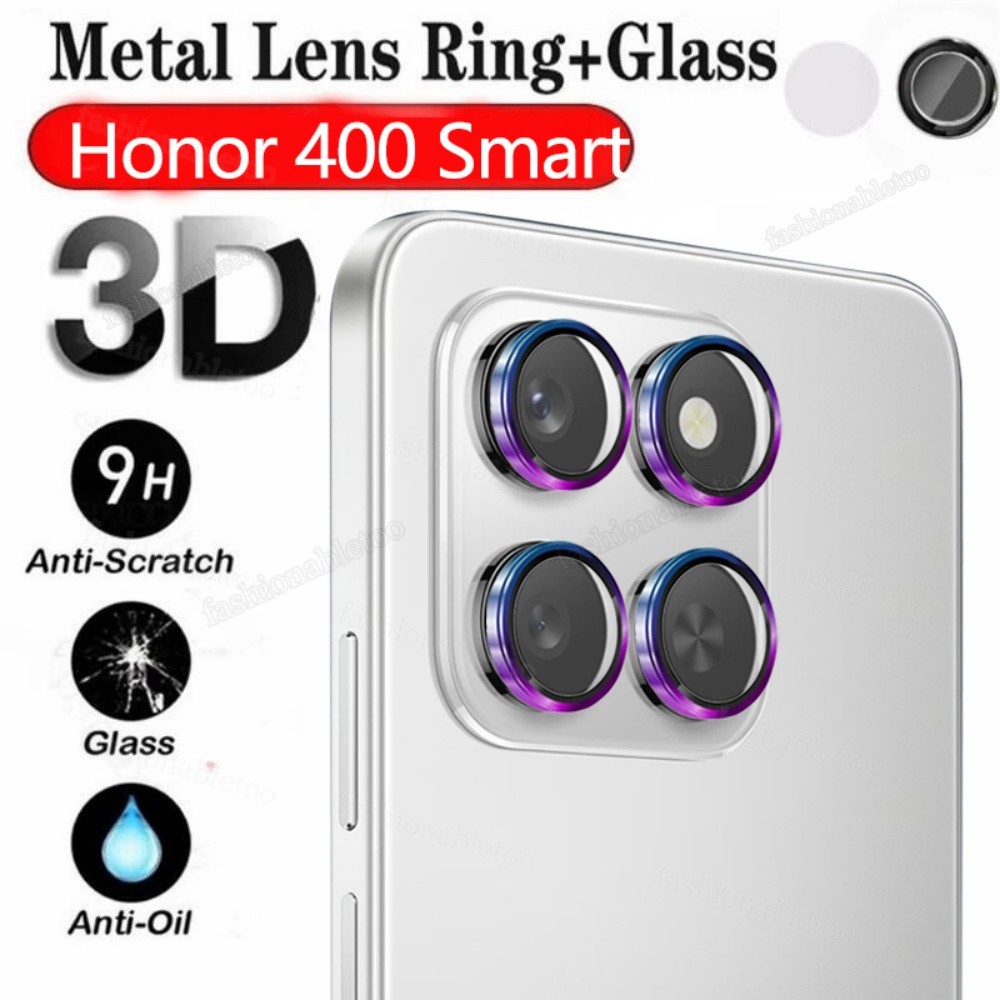 สําหรับ Honor400Smart แหวนโลหะกล้องเลนส์ป้องกันฟิล์มสําหรับ Honor 400 สมาร์ท Honor400 สมาร์ท Honor40