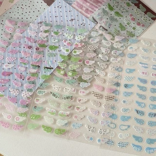 DIY น่ารักการ์ตูน INS Wing Glitter สติกเกอร์ Angel Wings สําหรับสมุดภาพ Journal CCD กล้องหวาน Retro การ์ตูนตกแต่งสติกเกอร์เด็กของขวัญ